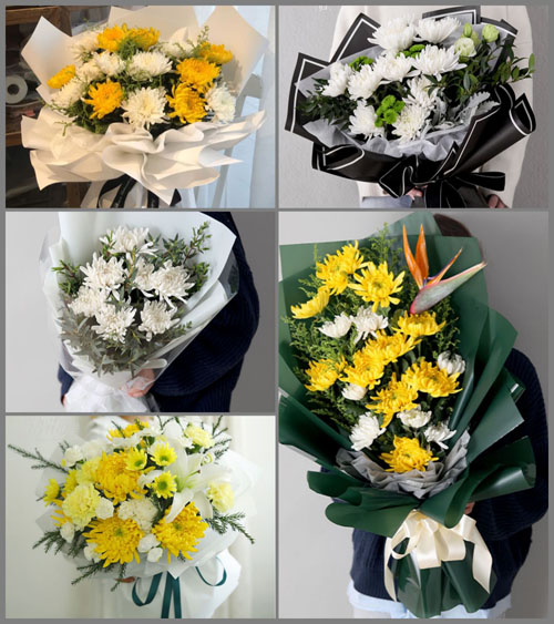 贵州遵义桐梓县花秋镇大岩村白事花束代送
